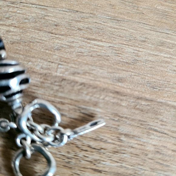 SILPADA sterling silver smokey and clear quarts Topaz bracelet. - Picture 7 of 8